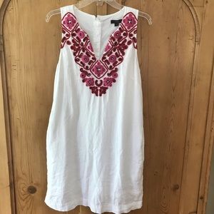J Crew Linen Sheath Dress with Pockets